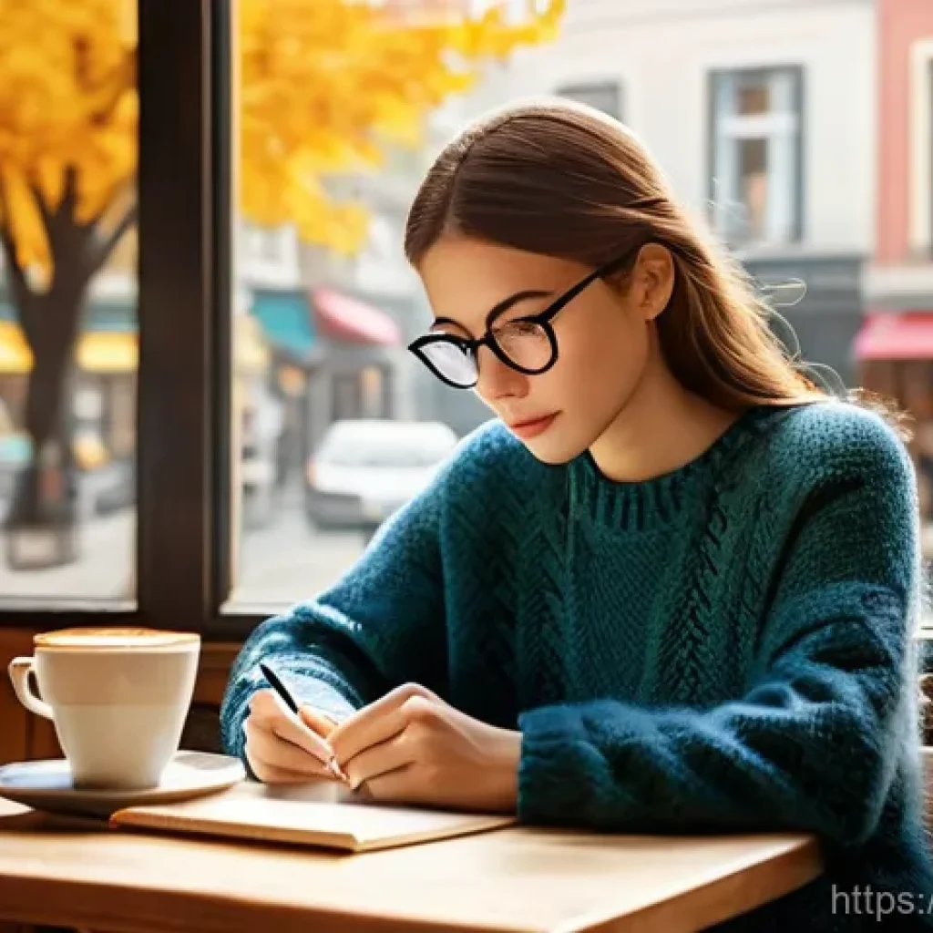 스토리텔러 실무에서 발생할 수 있는 문제 - **Prompt 1: Journey to Find Inspiration**
A young adult female storyteller, casually dressed in ...