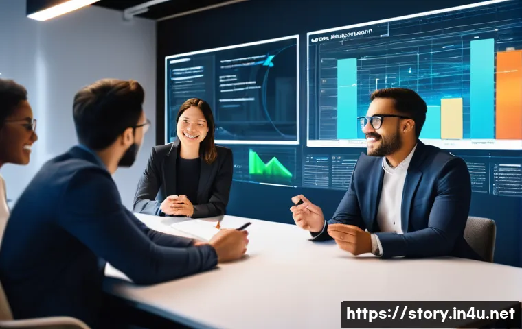 스토리텔러와 문화적 스토리텔링의 중요성 - **Image Prompt 1: The Entrepreneurial Storyteller in the AI Era**
    A diverse group of five busine...